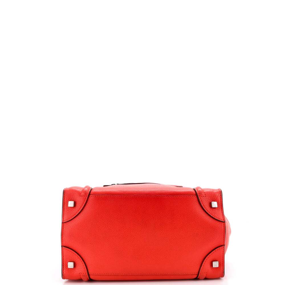 Celine Luggage Bag Grainy Leather Mini #224138C11B - Picture 4 of 7